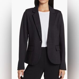 Nordstrom Black Blazer Tailored Fit Professional